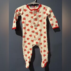 Magnetic Me heart pajamas one piece 6-9 months organic cotton